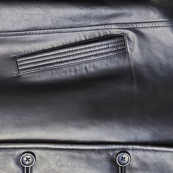 Lux Leather Coat - Picture 3 of 11